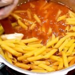 macarrão de uma panela