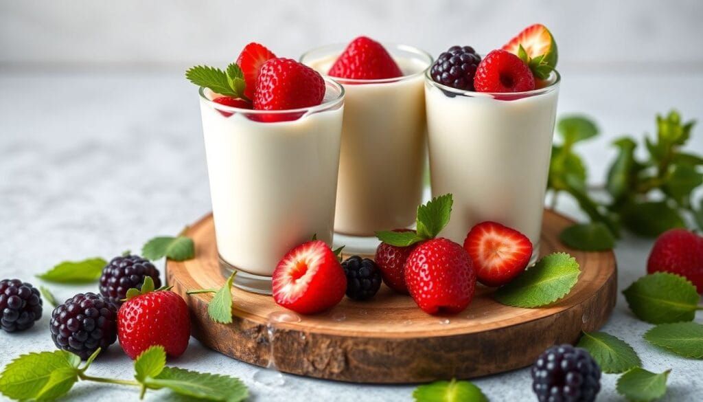 Picolé de Iogurte com Frutas Vermelhas
