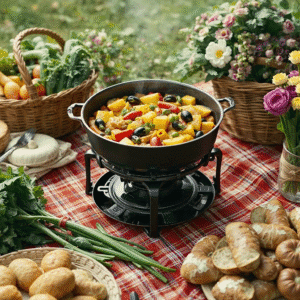 Ratatouille com Toque Brasileiro: Abóbora Cabotiá e Cheiro-verde